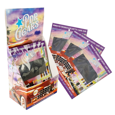Logo yang disesuaikan Empty Smoking Cigar Wrap Humidor Plastik Packaging Ziplock Bag Bag Bag Cigar Humidor Bag