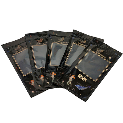 Koper Perjalanan Cerutu Kulit Mewah Kustom dengan Humidifier Kantong Humidor Portabel Bergaris Cedar Kontrol Kelembaban Kantong Ziplock