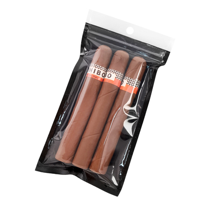 Tas Cigar Zip Lock Portable Dengan Window Transparan Sistem Humidified Cigar Bag Humidified dan Kantong Kemasan Cigar