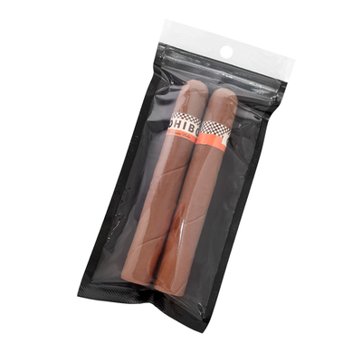 Tas Cigar Zip Lock Portable Dengan Window Transparan Sistem Humidified Cigar Bag Humidified dan Kantong Kemasan Cigar
