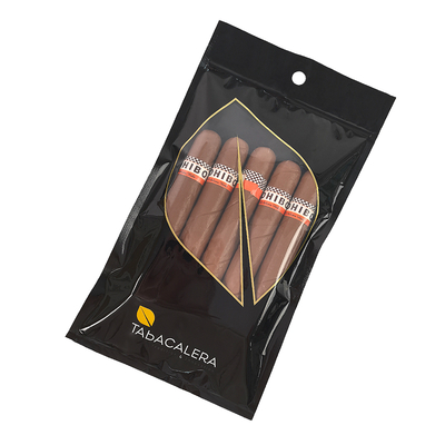 Custom PE PET Plastik Kemasan Kelembaban-Buktinya digunakan kembali Zip Lock Mylar Bag Standing Desain untuk Tembakau Cigars Hot Stamping