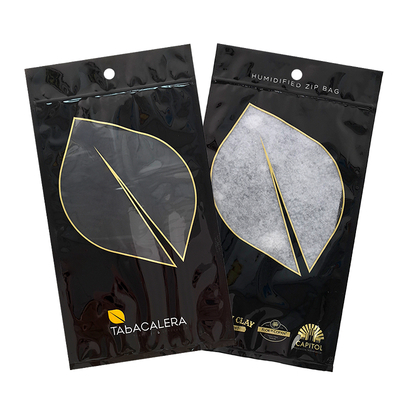 Custom PE PET Plastik Kemasan Kelembaban-Buktinya digunakan kembali Zip Lock Mylar Bag Standing Desain untuk Tembakau Cigars Hot Stamping