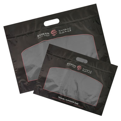 Personaliasi Pencetakan Kelembaban Tas Sigar Zipper Sigar Humidor Kemasan Perjalanan Kelembaban Humidifier Bag