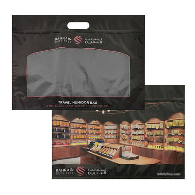 Personaliasi Pencetakan Kelembaban Tas Sigar Zipper Sigar Humidor Kemasan Perjalanan Kelembaban Humidifier Bag