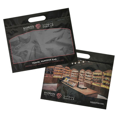 Personaliasi Pencetakan Kelembaban Tas Sigar Zipper Sigar Humidor Kemasan Perjalanan Kelembaban Humidifier Bag
