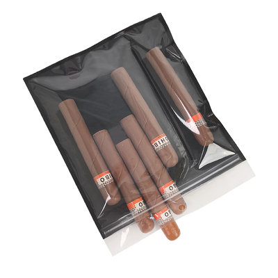 Tas Plastik Humidor yang tahan kelembaban dengan ritsleting Freshness Preserving Humidity Cigar Storage dengan slot terpisah