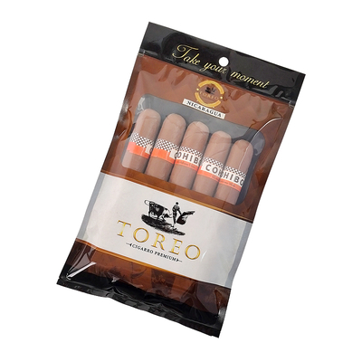 Tas Plastik Humidor yang tahan kelembaban dengan ritsleting Freshness Preserving Humidity Cigar Storage dengan slot terpisah
