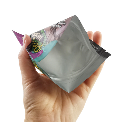 Foil Mylar Plastik Bau Proof Tembakau Kelembaban Proof 30g 50g Cigar Packaging Bags Dengan Tear Notch