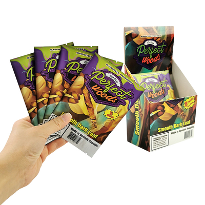 Custom Logo Heat Seal Foil Mylar Bag Kelembaban Kemasan Tembakau Zip Plastik Humidor Cigar Ziplock Bags Cigar Moisture Bags