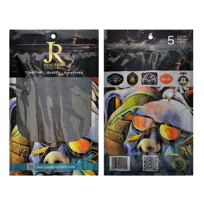 Custom Print Plastik Hand Rolling Asesoris Merokok Custom Tembakau Cigar Travel Bag untuk Kemasan Kantong