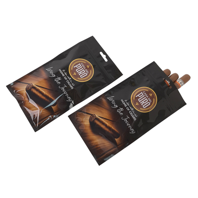 Tas Kemasan Plastik Cigar Zip Lock dengan Zipper