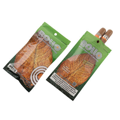 Kantong Rokok Ziplock Tembakau Aksesori Merokok Gulung Tangan Plastik Cetak Kustom Kantong Kemasan Pelembab Cerutu