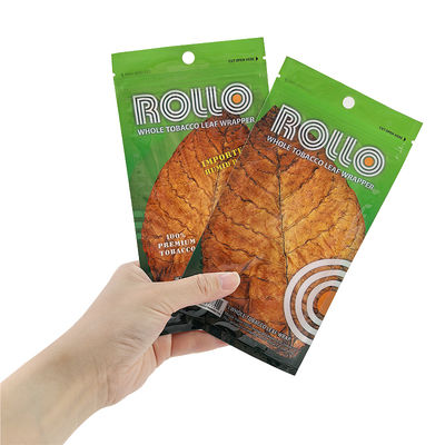 Kantong Rokok Ziplock Tembakau Aksesori Merokok Gulung Tangan Plastik Cetak Kustom Kantong Kemasan Pelembab Cerutu