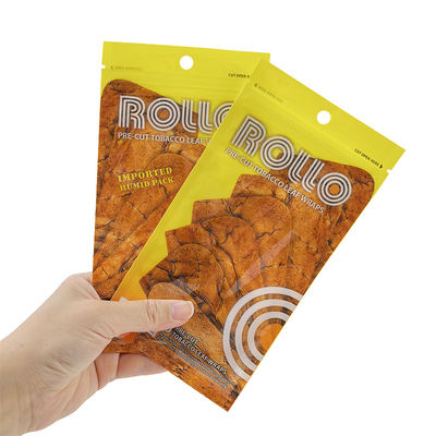 Kantong Humidifier Cerutu Plastik yang Dapat Ditutup Kembali Dengan Lubang Pegangan Jendela