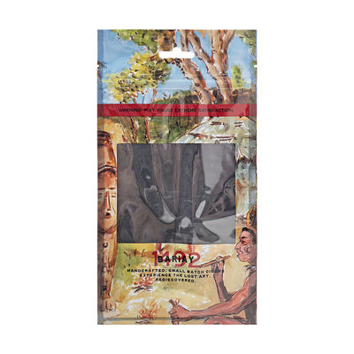 Logo Custom Cigar Humidifier Pouch Dengan Jendela Bening / Ziplock / Hang Hole