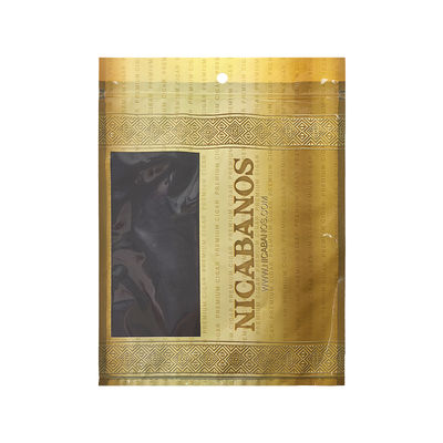 Manufacturer Custom Ziplock Plastic Tobacco Cigars Packaging 2-way Humidity Control Moisture Humidifier Humidor Pouch Bag