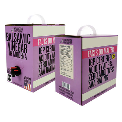 Custom Aluminium transparan Bib Bag 5L Jus Kemasan Minum kantong kantong anggur dalam kotak