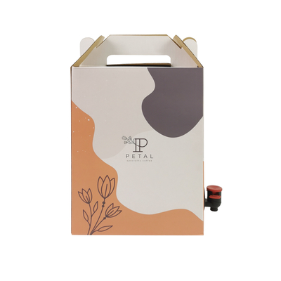 1L/2L/3L Custom Coffee Box Tas Kopi sekali pakai dalam kotak dengan dispenser katup