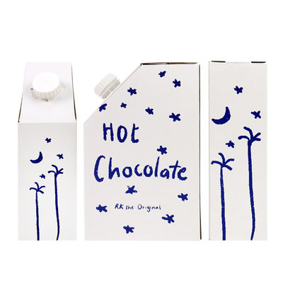 1L 3L 5L Kotak Kopi Kertas Kraft Kantong BIB dalam Kotak Kopi Kantong Kopi Sekali Pakai dalam Kotak Dengan Katup Dispenser Cairan