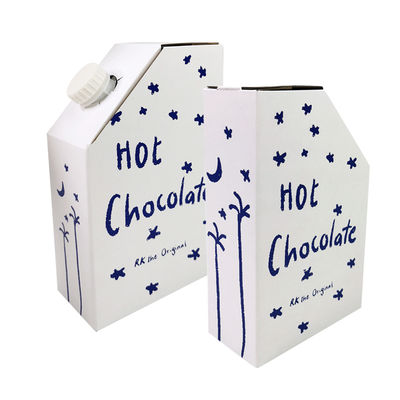 1L 3L 5L Kotak Kopi Kertas Kraft Kantong BIB dalam Kotak Kopi Kantong Kopi Sekali Pakai dalam Kotak Dengan Katup Dispenser Cairan