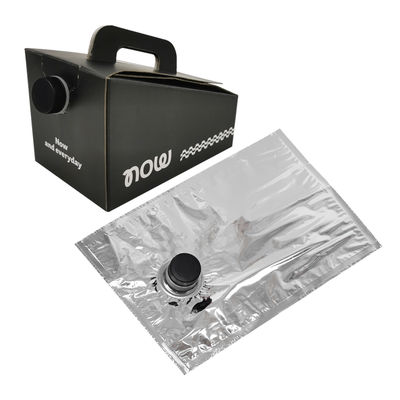 Custom Logo Cetak 1L 2L 3L 5L 10L sekali pakai Kopi Minum Anggur BIB Tas dalam Kotak Dispenser Kopi Untuk Mengambil Tas Asptik dalam Kotak