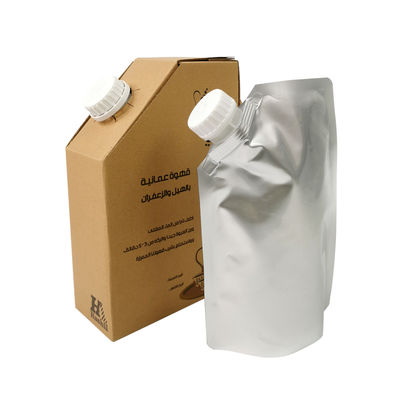 Kantong Minuman 1L/2L/3L/5L Pegangan Sekali Pakai Kantong Bib Kopi dalam Kotak Anggur Dengan Katup Dispenser Kotak Kopi