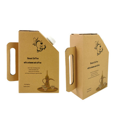 Kantong Minuman 1L/2L/3L/5L Pegangan Sekali Pakai Kantong Bib Kopi dalam Kotak Anggur Dengan Katup Dispenser Kotak Kopi