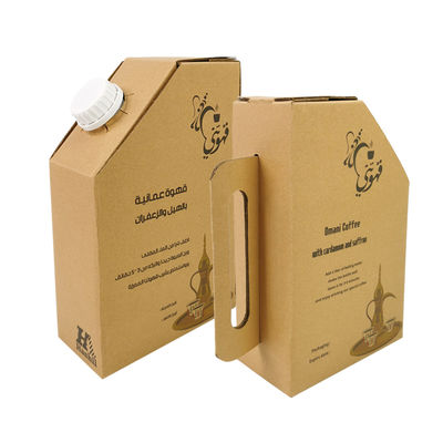 Kantong Minuman 1L/2L/3L/5L Pegangan Sekali Pakai Kantong Bib Kopi dalam Kotak Anggur Dengan Katup Dispenser Kotak Kopi