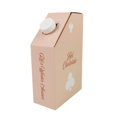 Kantong BIB sekali pakai 1L 1.5L 2Liter 3L 5L 96OZ dalam Kotak dengan Dispenser untuk Teh, Jus, Kopi, dan Kemasan Kotak Kertas untuk Dibawa