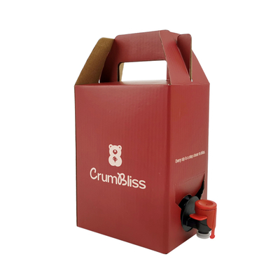 1L-10L Aseptic Beverage Bib Filler Capper Bag in the Box Heat Seal Aluminum Wine & Juice Pouch with Vitop Tap for Mineral Water