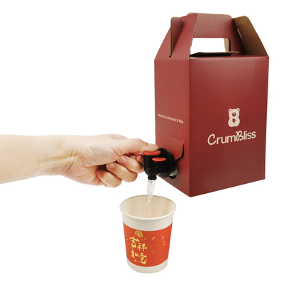 1L-10L Aseptic Beverage Bib Filler Capper Bag in the Box Heat Seal Aluminum Wine & Juice Pouch with Vitop Tap for Mineral Water