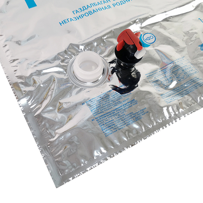 Custom Aseptic 3L 5L 10L 15L 20L Coffee Wine Syrup Juice Water Liquid BIB Bag Plastic Bag in Box Dispenser With Vitop Valve