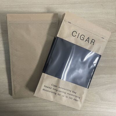 Tas Humidor Cerutu Desain Ziplock Ringan dan Ringkas Menampilkan Struktur Bahan MOPP VMPET PE untuk Perlindungan Cerutu