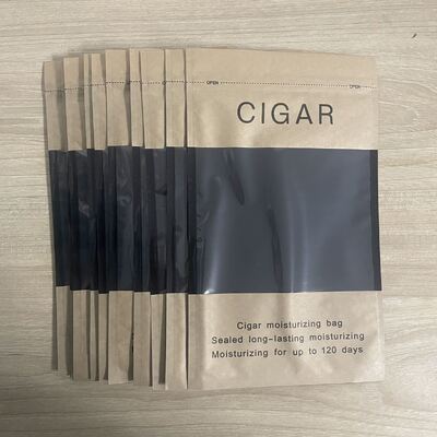 Tas Humidor Cerutu Desain Ziplock Ringan dan Ringkas Menampilkan Struktur Bahan MOPP VMPET PE untuk Perlindungan Cerutu