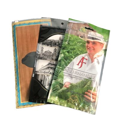 Tas kemasan cerutu MOPP VMPET PE dengan fitur tamper evident untuk meningkatkan keamanan dan kepercayaan konsumen pada cerutu yang dikemas