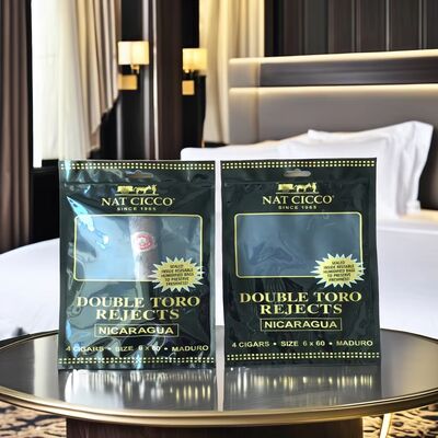 Cigar kecil Moisturizing Plastic Zipper Bags Cigar Humidor Bags 0.09mm Ketebalan Segel tahan lama untuk kesegaran jangka panjang