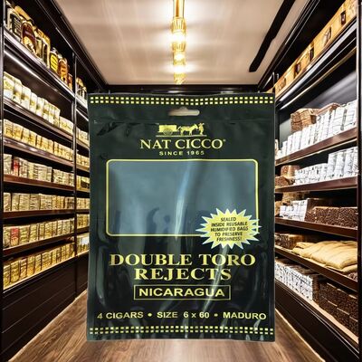 Cigar kecil Moisturizing Plastic Zipper Bags Cigar Humidor Bags 0.09mm Ketebalan Segel tahan lama untuk kesegaran jangka panjang
