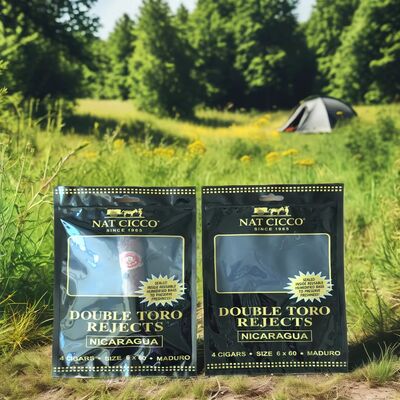 Cigar kecil Moisturizing Plastic Zipper Bags Cigar Humidor Bags 0.09mm Ketebalan Segel tahan lama untuk kesegaran jangka panjang