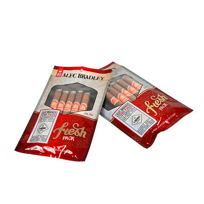 Volume 5 Cerutu Tas Humidor Cerutu Bahan TPU PE Food-grade Desain Ziplock Segel Kedap Udara Segel Kelembaban Tahan Lama