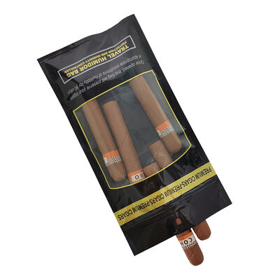 Tas Humidor Cigar Medium yang dirancang dengan tutup Ziplock yang terbuat dari bahan 009mm yang menyediakan solusi penyimpanan untuk mempertahankan cerutu dan kesegaran