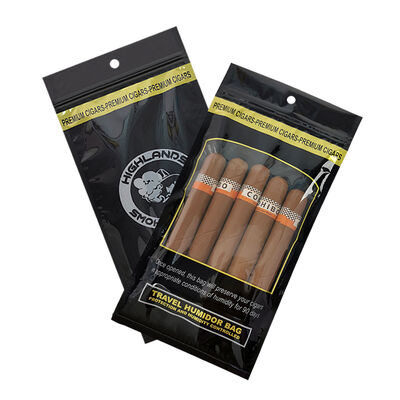 Tas Humidor Cigar Medium yang dirancang dengan tutup Ziplock yang terbuat dari bahan 009mm yang menyediakan solusi penyimpanan untuk mempertahankan cerutu dan kesegaran
