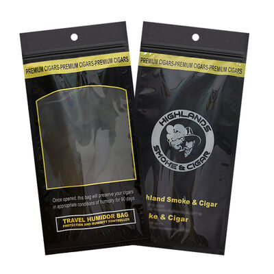 Tas Humidor Cigar Medium yang dirancang dengan tutup Ziplock yang terbuat dari bahan 009mm yang menyediakan solusi penyimpanan untuk mempertahankan cerutu dan kesegaran