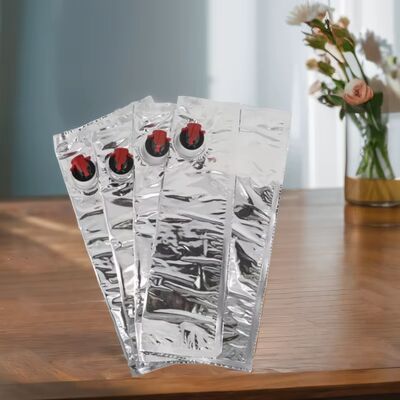 Wadah Kotak Karton Bertekstur dengan Cerat Plastik Cocok untuk Aplikasi Pengemasan Cairan Food Grade