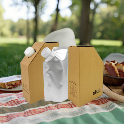 Penawaran Kemasan Kotak dalam Kotak Cetak Kustom Bersertifikat ISO SGS Persegi Panjang dan Solusi Penyimpanan Cairan yang Aman