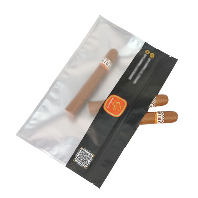Kantong Humidor Cerutu Bahan PE MOPP Kantong Plastik Ritsleting Pelembap Cerutu Kantong Pengontrol Kelembapan Tahan Lama