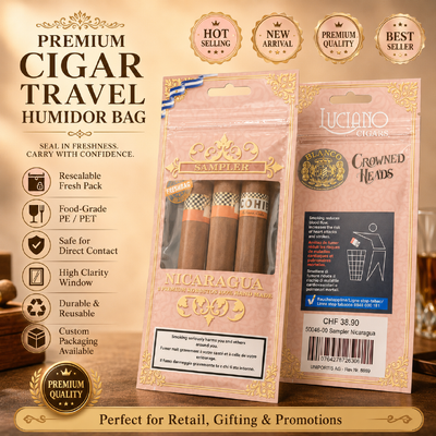 Lembar Kelembaban Di Dalam Kantong Plastik Cigar Ketebalan 009mm Kantong Pelindung Jelas Ideal untuk Penyimpanan Cigar dan Regulasi Kelembaban