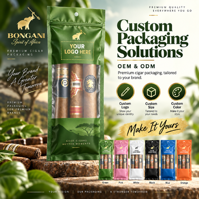 Tas Humidor Cerutu Ukuran Kecil Berisi Lembaran Kelembaban di Dalam Cocok untuk Menyimpan 5 Cerutu Menjaga Kondisi Optimal