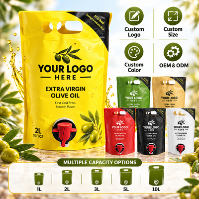 Stand Up Pouch With Spout Customized Thickness Free Sample Packaging For Liquid Food And Beverage Items