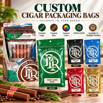 Humidity Sheet Inside Cigar Humidor Bags Constructed From MOPP PE Material Structure Using OPP LDPE Laminated Material Ensuring Freshness