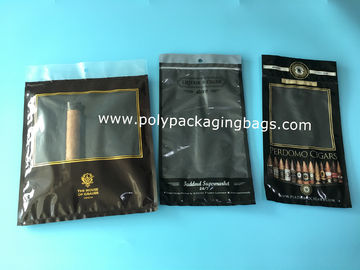 Fashion Pelembab Kantong Plastik Rokok Segar Dengan Kunci Ritsleting Kustom 1 Sampai 9 Warna